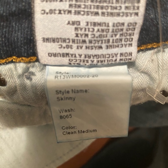 R13 Classic Women’s Skinny Jean SZ 24 - Picture 7 of 9